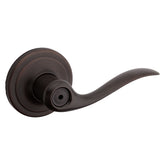 Kwikset Signature Series 730TNL11P Privacy Door Lever, Thumbturn Lock, Venetian Bronze, Zinc, Residential, 2 Grade